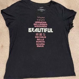 Torrid Size 4 Black “Beautiful” T-Shirt